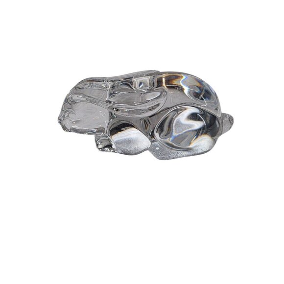 Princess House Clear Glass Rabbit Figurine 4 Inches Long - Picture 1 of 7